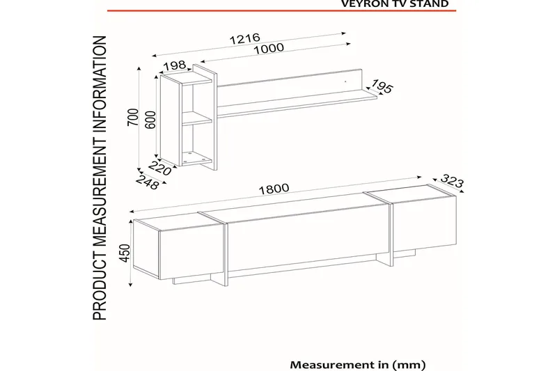Veyron Möbelset För Vardagsrum - Svart/Guld - Möbler - Vardagsrum - Möbelset för vardagsrum