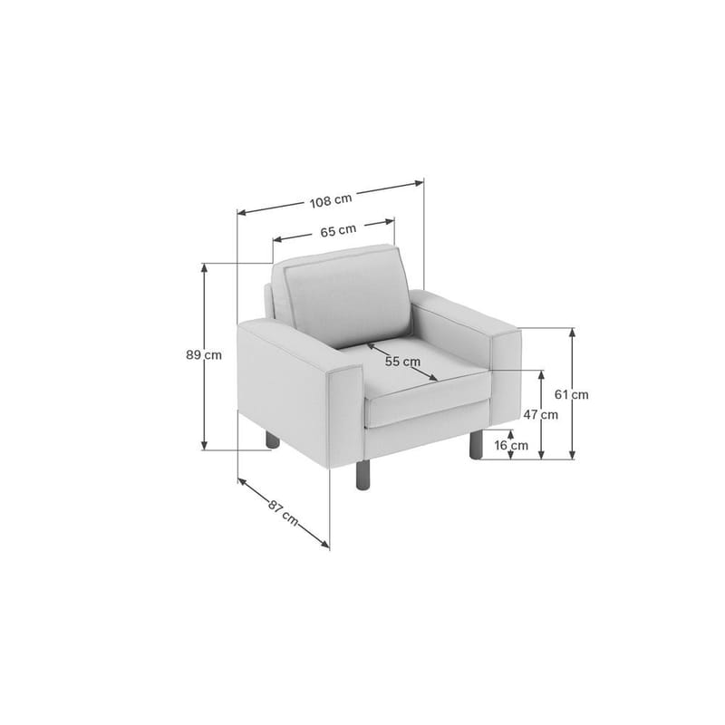 Vilsa Fåtölj - Blå - Möbler - Vardagsrum - Fåtöljer