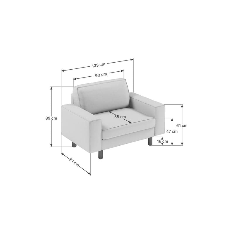 Vilsa Fåtölj - Blå - Möbler - Vardagsrum - Fåtöljer