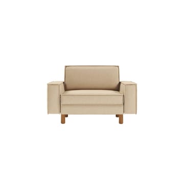 Vilsa Fåtölj i Tyg med Träben - Beige - Möbler - Vardagsrum - Fåtöljer