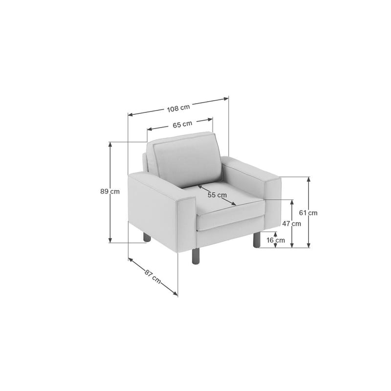 Vilsa Fåtölj - Kolgrå - Möbler - Vardagsrum - Fåtöljer