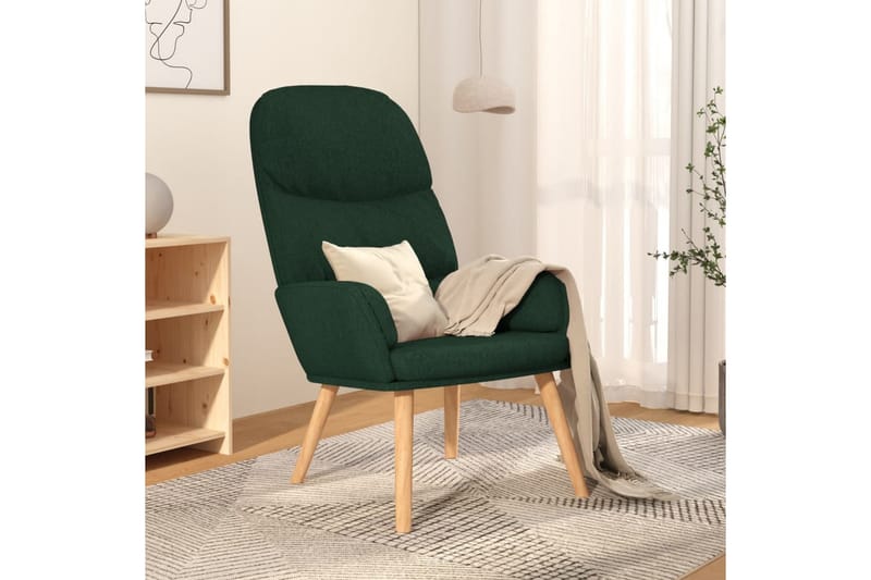 Vilstol mörkgrön tyg - Mörkgrön - Möbler - Vardagsrum - Fåtöljer