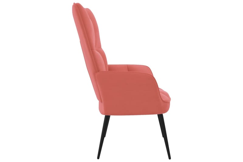 Vilstol rosa sammet - Rosa - Möbler - Vardagsrum - Fåtöljer
