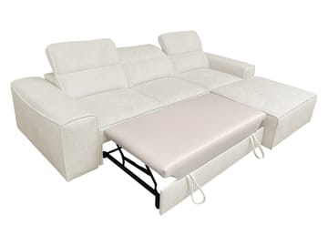 Vitoran 3-sits Bäddsoffa med Divan Vänstervänd - Beige - Möbler - Vardagsrum - Bäddsoffor