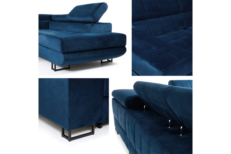 Warwick Bäddsoffa m. Schäslong 3-sits - Mörkgrå - Möbler - Vardagsrum - Bäddsoffor