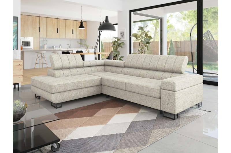 Warwick Bäddsoffa med Schäslong 3-sits - Beige - Möbler - Vardagsrum - Bäddsoffor