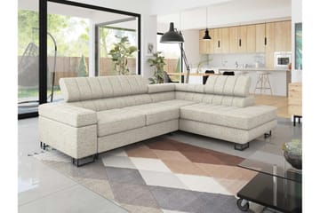 Warwick Bäddsoffa med Schäslong 3-sits - Beige - Möbler - Vardagsrum - Bäddsoffor