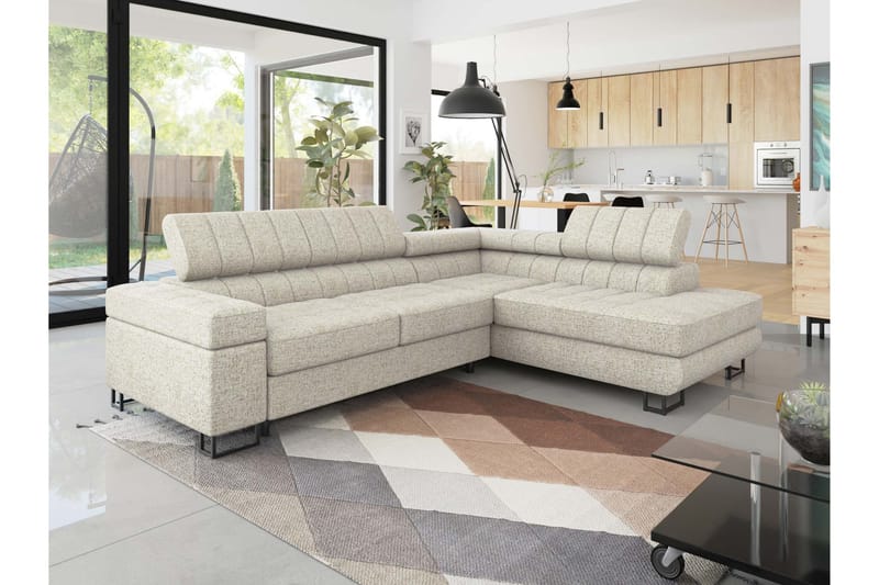 Warwick Bäddsoffa med Schäslong 3-sits - Beige - Möbler - Vardagsrum - Bäddsoffor