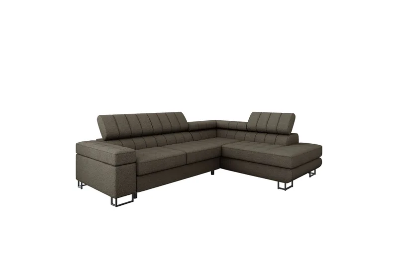 Warwick Bäddsoffa med Schäslong 3-sits, Brun