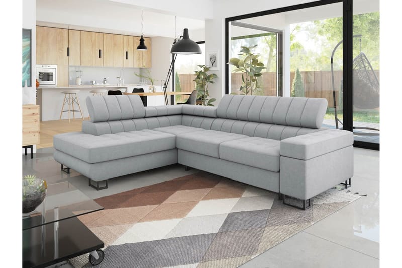 Warwick Bäddsoffa med Schäslong 3-sits - Grå - Möbler - Vardagsrum - Bäddsoffor