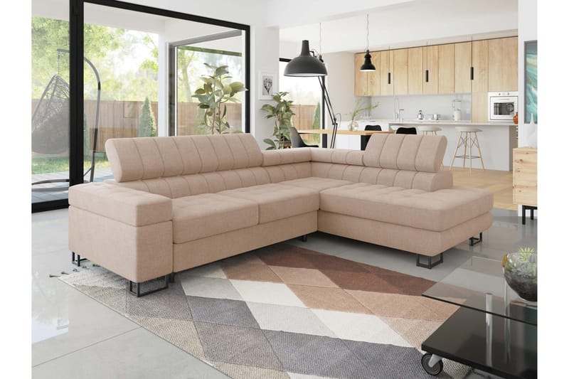 Warwick Bäddsoffa med Schäslong 3-sits - Rosa - Möbler - Vardagsrum - Bäddsoffor