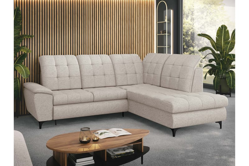 Widald Bäddsoffa med Schäslong 3-sits - Beige - Möbler - Vardagsrum - Bäddsoffor