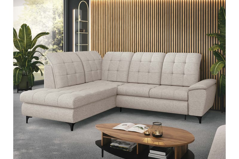 Widald Bäddsoffa med Schäslong 3-sits - Beige - Möbler - Vardagsrum - Bäddsoffor