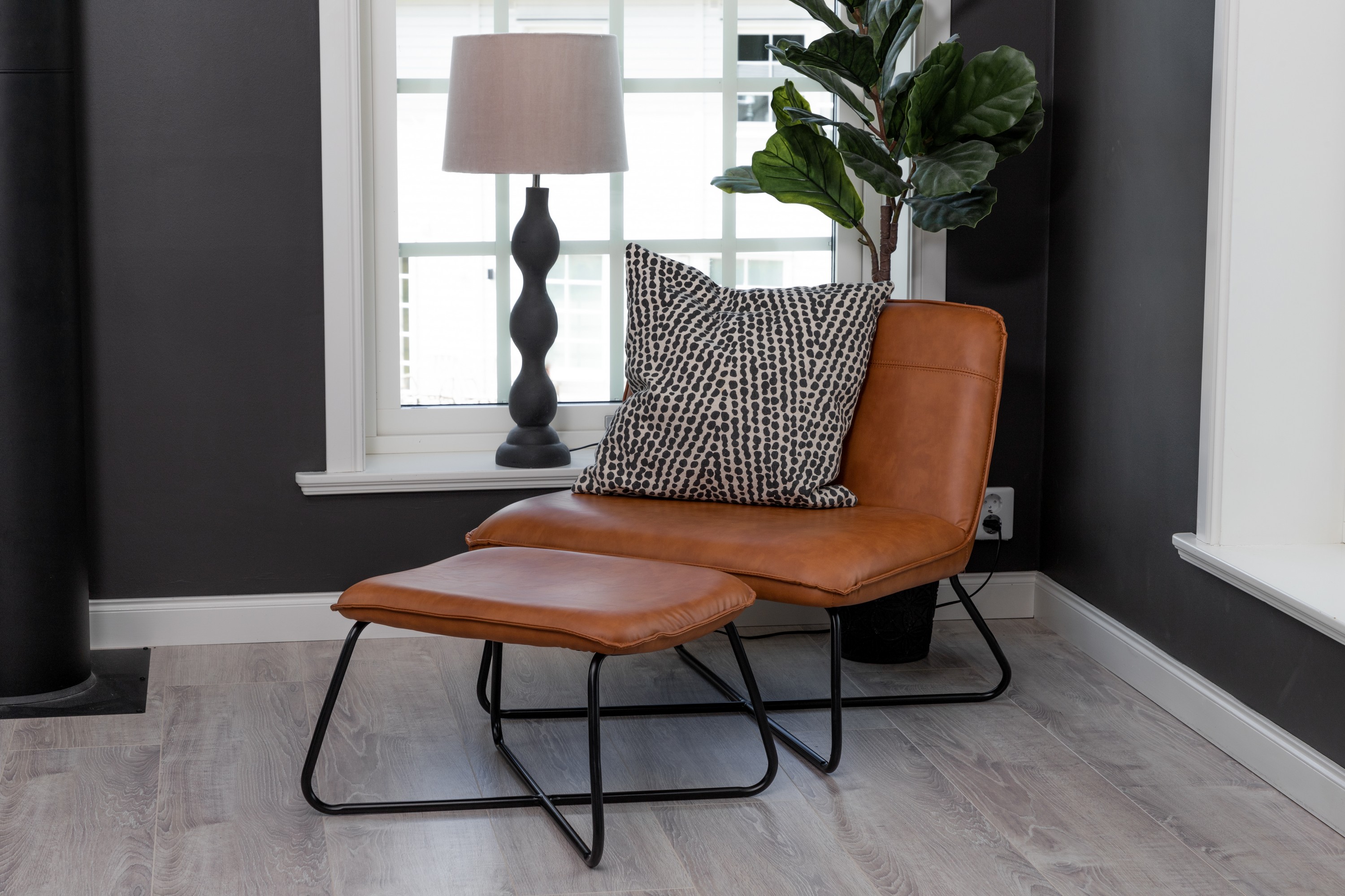 x-lounge fåtölj - brun