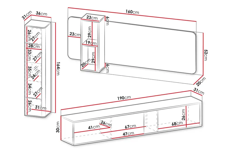 Zalricus Möbelset För Vardagsrum - Beige - Möbler - Vardagsrum - Möbelset för vardagsrum
