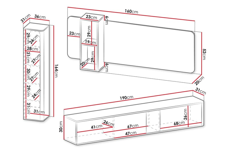 Zalricus Möbelset För Vardagsrum - Beige - Möbler - Vardagsrum - Möbelset för vardagsrum