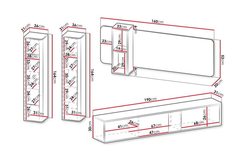 Zalricus Möbelset För Vardagsrum - Beige - Möbler - Vardagsrum - Möbelset för vardagsrum