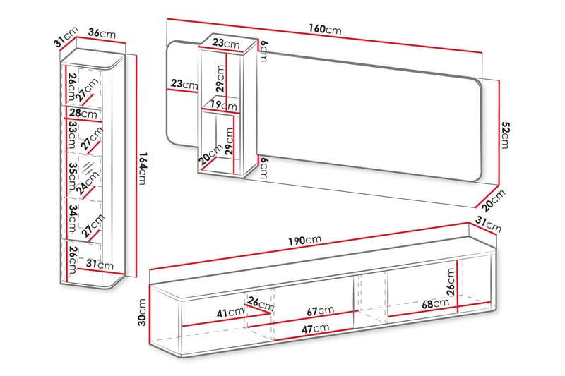 Zalricus Möbelset För Vardagsrum - Beige - Möbler - Vardagsrum - Möbelset för vardagsrum