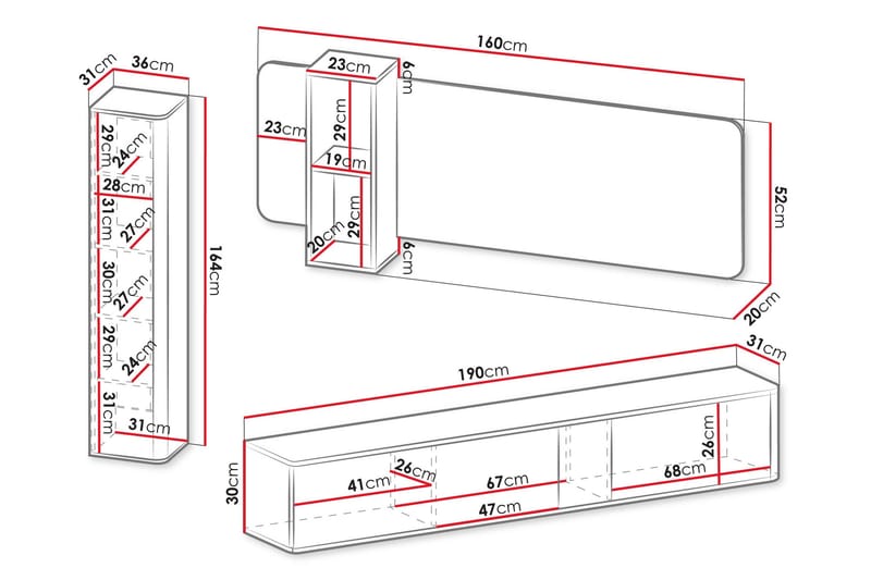 Zalricus Möbelset För Vardagsrum - Beige - Möbler - Vardagsrum - Möbelset för vardagsrum