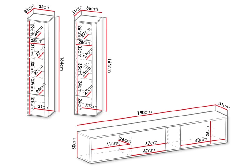 Zalricus Möbelset För Vardagsrum - Beige - Möbler - Vardagsrum - Möbelset för vardagsrum