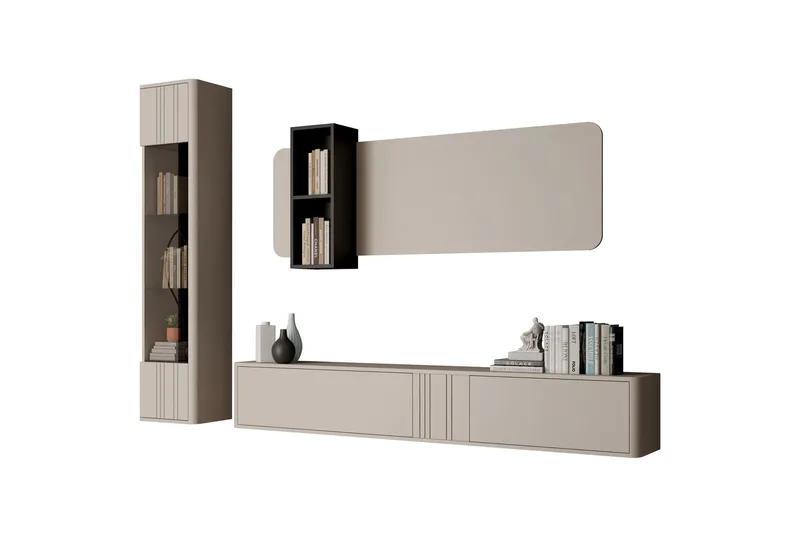 Zalricus Möbelset För Vardagsrum, Beige