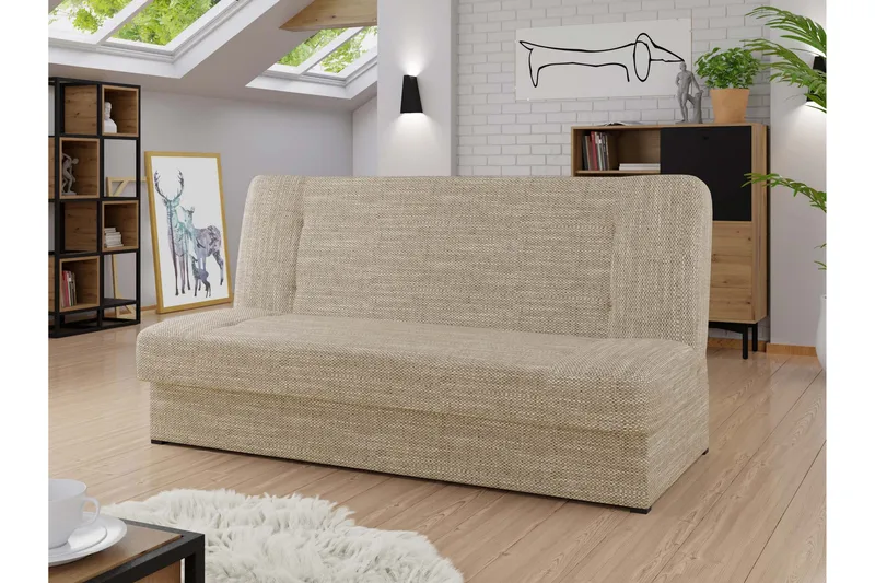Zelka Bäddsoffa 2-sits - Beige - Möbler - Vardagsrum - Bäddsoffor