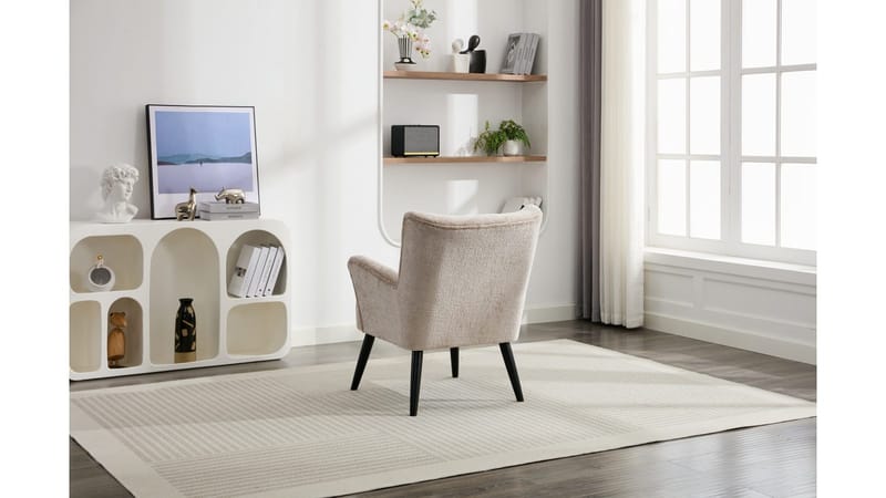 Zevani Fåtölj i bouclet - Biscuit Cream - Möbler - Vardagsrum - Fåtöljer