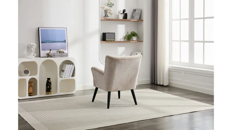 Zevani Fåtölj i bouclet - Biscuit Cream - Möbler - Vardagsrum - Fåtöljer