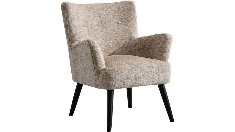 Zevani Fåtölj i bouclet, Biscuit Cream