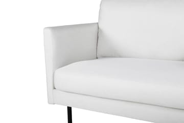 Zoom Modern Fåtölj i Tyg med Metallben - Vit - Möbler - Vardagsrum - Fåtöljer
