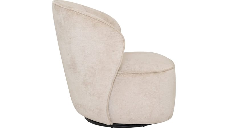 Zorevi Fåtölj med snurrfunktion i tyg - Beige - Möbler - Vardagsrum - Fåtöljer