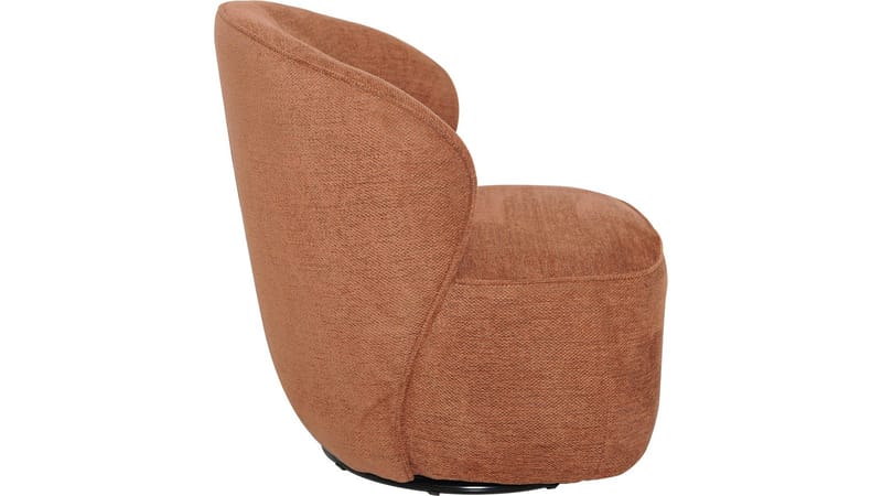 Zorevi Fåtölj med snurrfunktion i tyg - Rostbrun - Möbler - Vardagsrum - Fåtöljer
