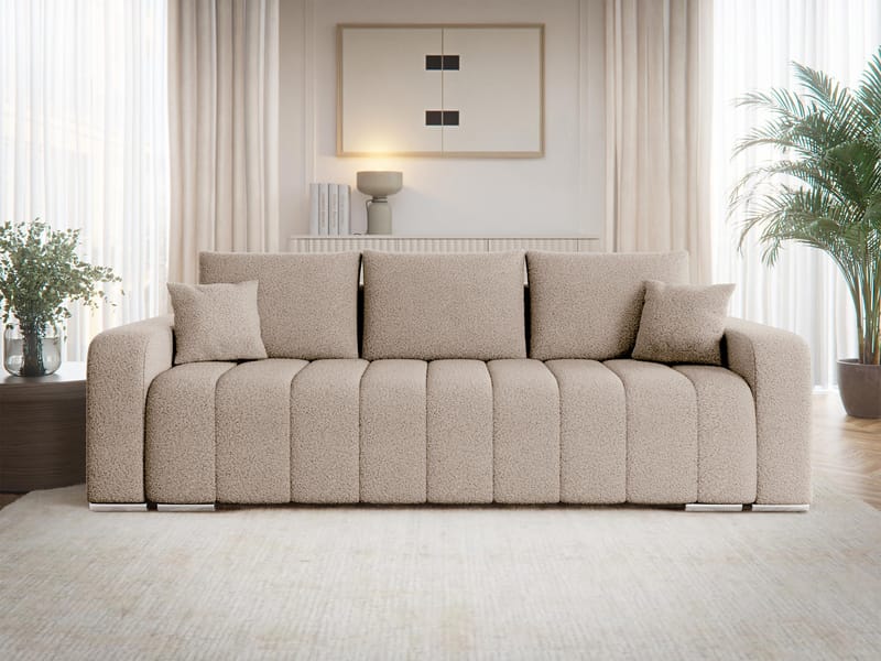 Zulueta 3-sits Bäddsoffa - beige - Möbler - Vardagsrum - Bäddsoffor