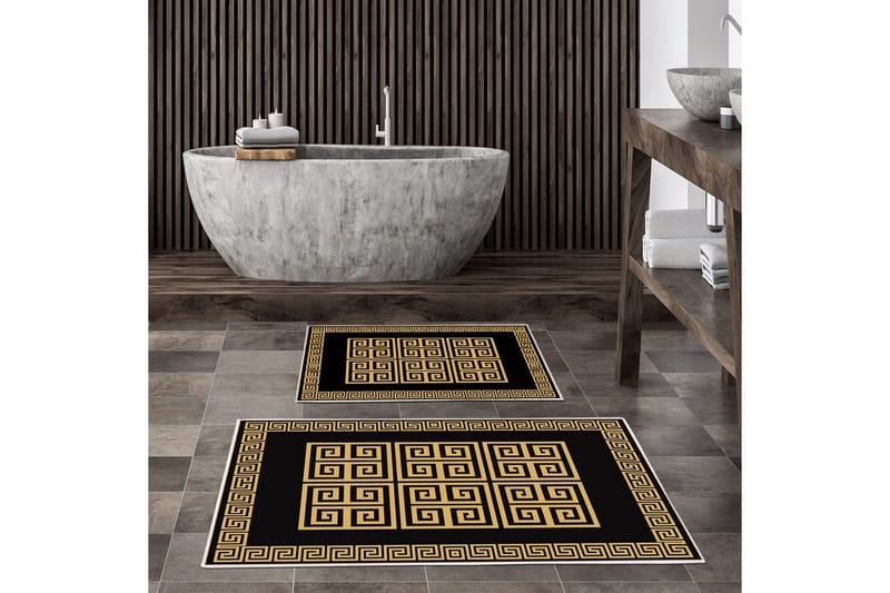 Badrumsmattset (2 delar) Berriaren flerfärgad - Multifärgad - Textilier & mattor - Badrumstextilier