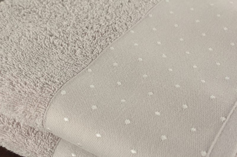 aheser Handduk 50x90 cm 2-pack - Ljusgrå/Vit - Textilier & mattor - Badrumstextilier - Handduk