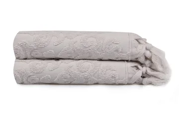 aheser Handduk 50x90 cm 2-pack - Grålila - Textilier & mattor - Badrumstextilier - Handduk