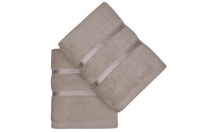 Ashburton Handduk 2-pack - Ljusbrun - Textilier & mattor - Badrumstextilier - Handduk