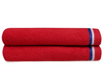 Ashburton Handduk 2-pack - Röd - Textilier & mattor - Badrumstextilier - Handduk