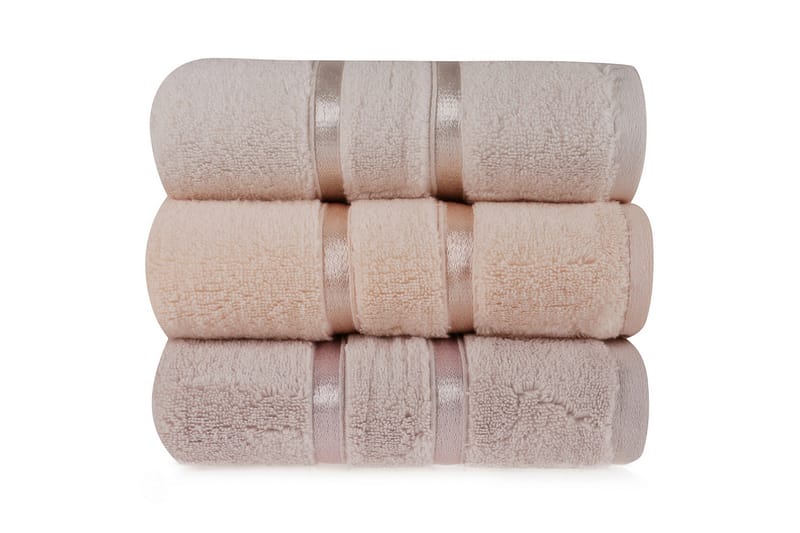Ashburton Handduk 3-pack - Ljusgul/Lila/Laxrosa - Textilier & mattor - Badrumstextilier - Handduk