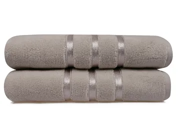 Ashburton Badhandduk 2-pack - Ljusbrun - Textilier & mattor - Badrumstextilier - Badlakan & badhandduk
