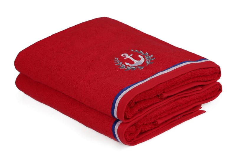 Ashburton Badhandduk 2-pack, Röd