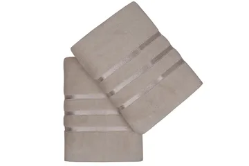 Ashburton Badhandduk 2-pack - Ljusbrun - Textilier & mattor - Badrumstextilier - Badlakan & badhandduk