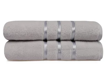 Ashburton Badhandduk 2-pack - Ljusgrå - Textilier & mattor - Badrumstextilier - Badlakan & badhandduk
