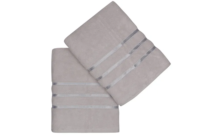 Ashburton Badhandduk 2-pack - Ljusgrå - Textilier & mattor - Badrumstextilier - Badlakan & badhandduk