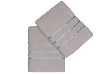 Ashburton Badhandduk 2-pack - Ljusgrå - Textilier & mattor - Badrumstextilier - Badlakan & badhandduk