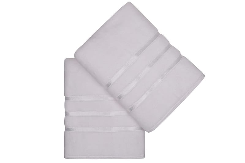 DENBIGH Badhandduk 2-pack Vit - Textilier & mattor - Badrumstextilier - Badlakan & badhandduk