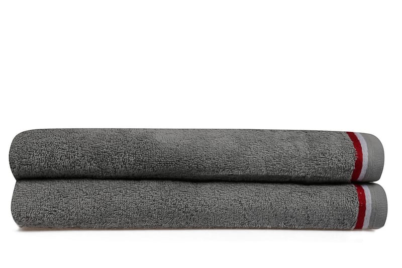 DENBIGH Badhandduk 2-pack Grå - Textilier & mattor - Badrumstextilier - Badlakan & badhandduk