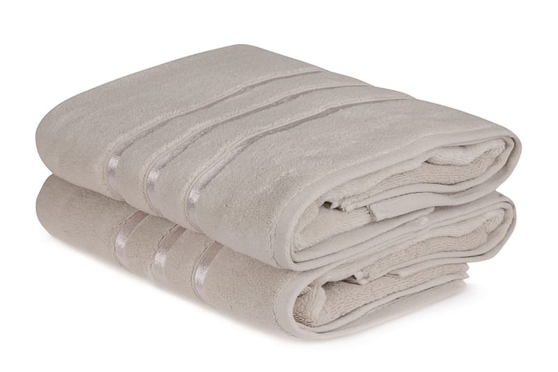 DENBIGH Badhandduk 2-pack Ljusbrun - Textilier & mattor - Badrumstextilier - Badlakan & badhandduk
