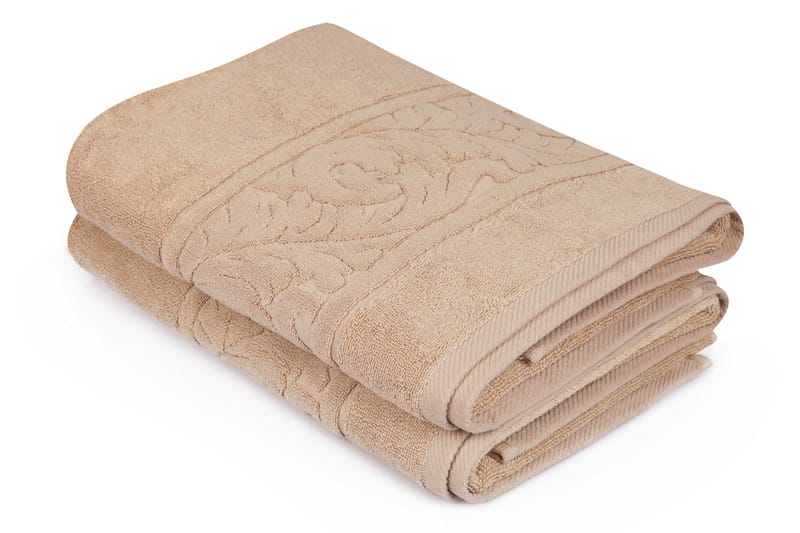 HOBBY Badhandduk 70x140 2-pack Beige - Textilier & mattor - Badrumstextilier - Badlakan & badhandduk
