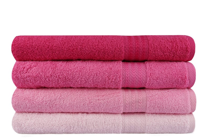 HOBBY Badhandduk 70x140 2-pack Rosa/Ljusrosa - Textilier & mattor - Badrumstextilier - Badlakan & badhandduk